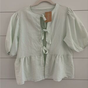 TEKEWAY | tie front top M/L